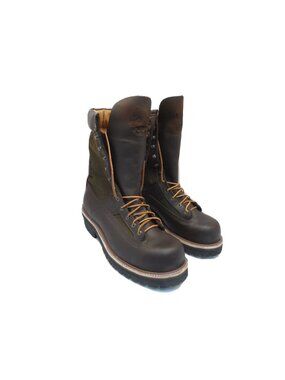 Hoffman Men's 10" Composite Toe Powerline Boots *Made In USA* Brown Size 10D